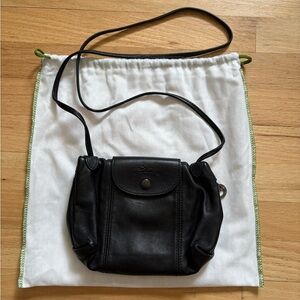 Black Leather Shoulder Bag